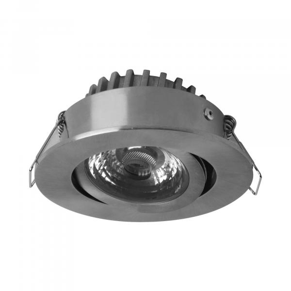 ARDEBO.de Megaman MM76735 Rico HR 6W-Dim to WARM-500lm/928 LED-Einbauleuchte, Stahl gebürstet