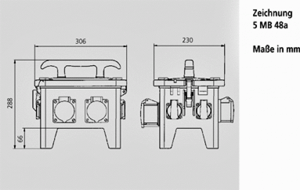 Mennekes (70436) EverGUM® Steckdosen-Kombination