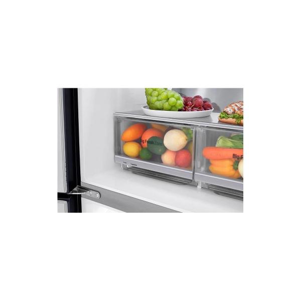 LG GMQ844MC5E Side-by-Side Kombination Multidoor, 83,5 cm breit, 530 L, ThinQ, Door-in-Door, InstaView, Schnellgefrieren, Matte Black Steel