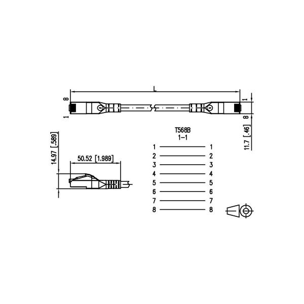 Metz Connect 130845A577-E Patchkabel Cat.6A AWG 26 15,0m, gelb