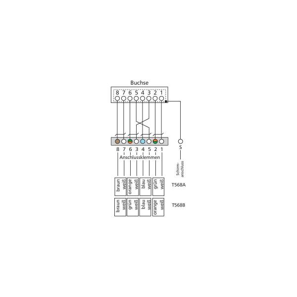 Metz Connect 860018-11-E Modulgehäuse E-DAT C6 6x8 1HE Modul Cat.6