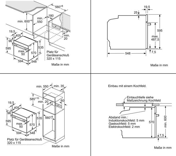 Neff B2CCG6AN0 N30 EEK: A Einbaubackofen, 60cm breit, 71L, CircoTherm, Pyrolyse, Edelstahl