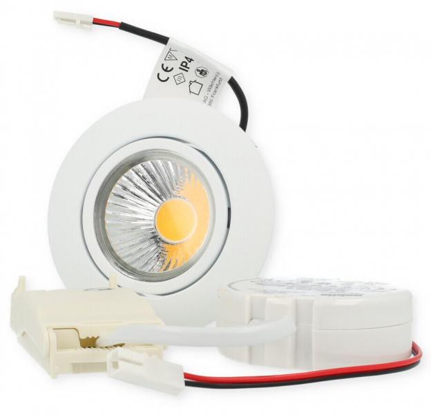 Nobile LED Downlight A 5068 T Flat weiß-matt 8W 930 38° dim C, 900lm, 3000K, weiß matt (1856861023)