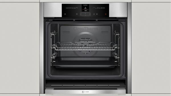 Neff B45CR22N0 N70 EEK: A+ Einbaubackofen, 60cm breit, 71 L, Sensor-Tasten, Starttaste, Edelstahl