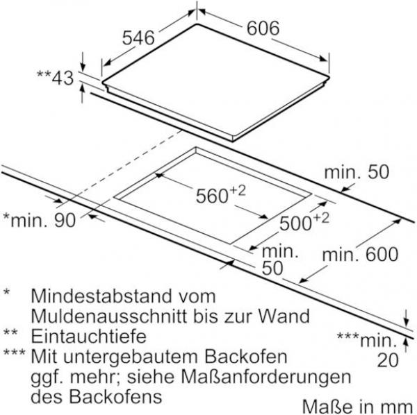 Neff T16TT76N0 N70 Autarkes Glaskeramik Kochfeld, Glaskeramik, 60 cm breit, TwistPad, Edelstahlrahmen