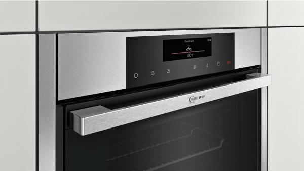 ARDEBO.de Neff B46FT64N0 N90 EEK: A+ Einbau-Dampfbackofen, 60cm breit, 71 l, Sensor-Tasten, FullTouch Control, Edelstahl