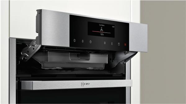 Neff B46FT64N0 N90 EEK: A+ Einbau-Dampfbackofen, 60cm breit, 71 l, Sensor-Tasten, FullTouch Control, Edelstahl