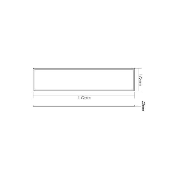 Nobile LED Panel Flat R1S, 40W, 3800lm, 4000K, IP40, weiß (1560731141)