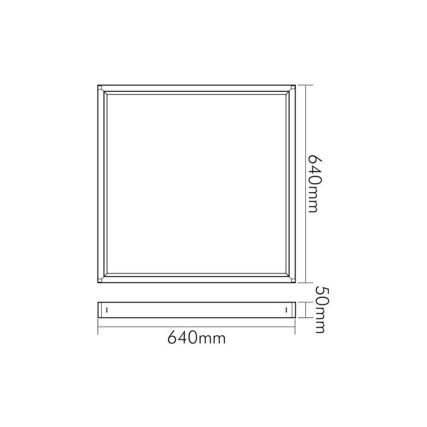 Nobile 1570961000 Aufbaurahmen weiß für Panel 622x622