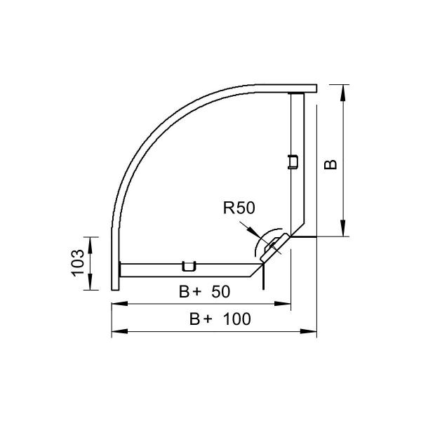 OBO Bettermann RB 90 620 FS Bogen (6043224)