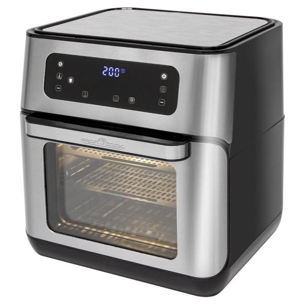 ARDEBO.de PC-FR 1200 H Heißluft-Fritteuse, 11 L, 1500 W, 9 Automatikprogramme, 4 Einschubhöhen, inox (501200)