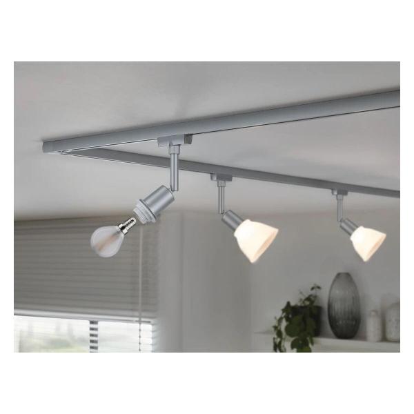 Paulmann URail Schienenspot DecoSystems Einzelspot, E14, 20W, chrom matt (96968)