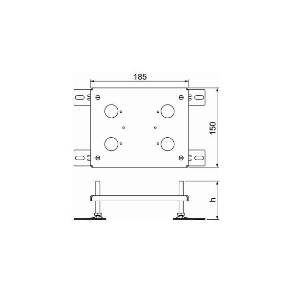 OBO Bettermann HE 60UH2 Höhenerweiterung für UDHOME2, St (7368418)