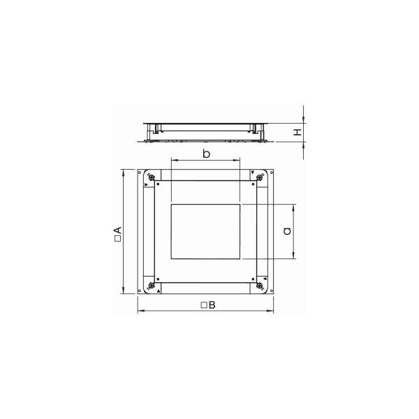 OBO Bettermann UGD 350-3 9 Unterflur-Gerätedose, 350-3, für GES9, 510x467x70mm (7410112)