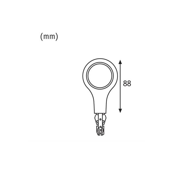 Paulmann URail LED-Endkappe, 5,8W, 2700K, chrom matt (954.79)