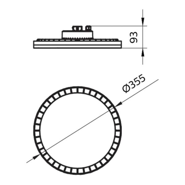 Philips Hallenleuchte Ledinaire Highbay BY021P G2 LED205S/840 PSU WB GR, 168W, 20500lm, 4000K, dunkles grau (52404000)