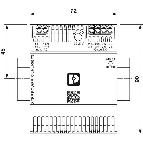 Phoenix Contact Stromversorgung - STEP3-PS/1AC/24DC/5A/PT, 120W (1088478)