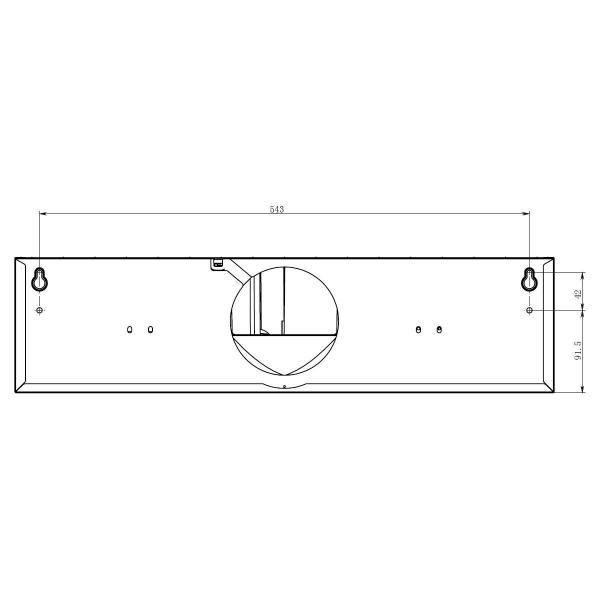 PKM UBH4060-2H Unterbauhaube, 60 cm breit, Umluftbetrieb, Abluftbetrieb, Fettfilter spülmaschinenfest, LED, edelstahl