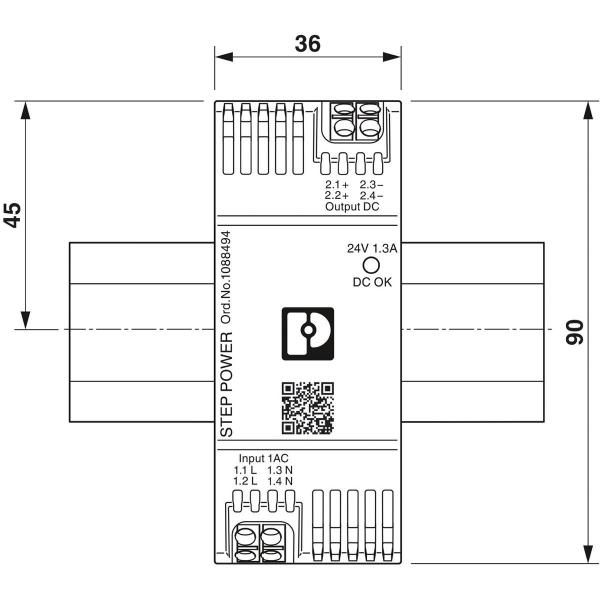 Phoenix Contact Stromversorgung - STEP3-PS/1AC/24DC/1.3A/PT, 30W (1088494)