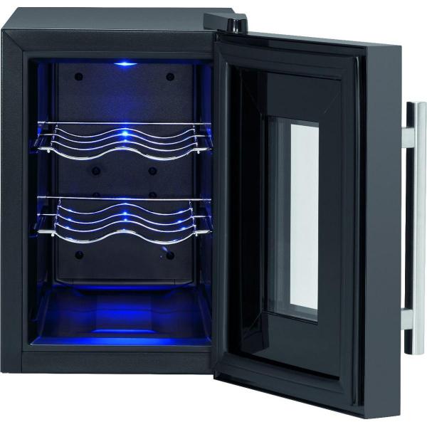 ProfiCook PC-WK 1230 Glastürkühlschrank, 17L, 25cm breit, Sensor Touch-Steuerung, Anti-Vibrationssystem, schwarz