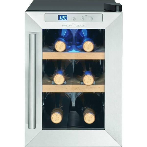 ARDEBO.de ProfiCook PC-WK 1231 Glastürkühlschrank, 17L, 25 cm breit, Thermoelektrische Kühlung, Anti-Vibrationssystem, schwarz