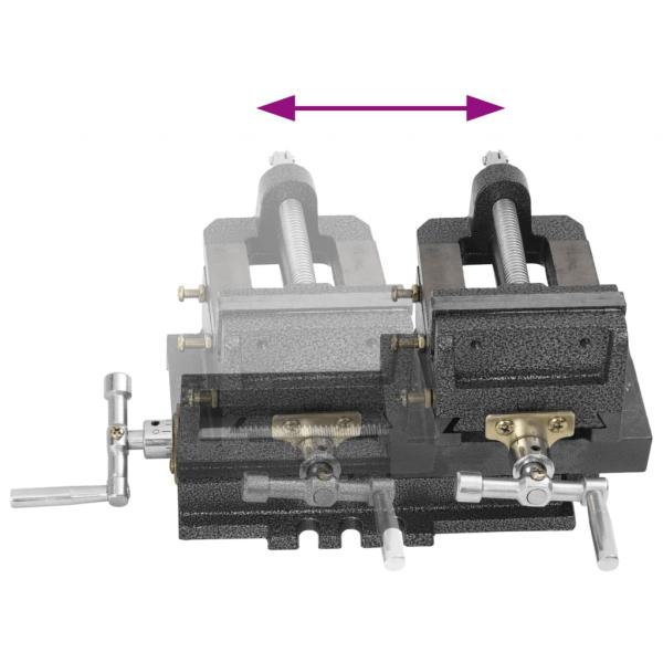 Maschinenschraubstock Kreuztisch Handbetrieb 78 mm