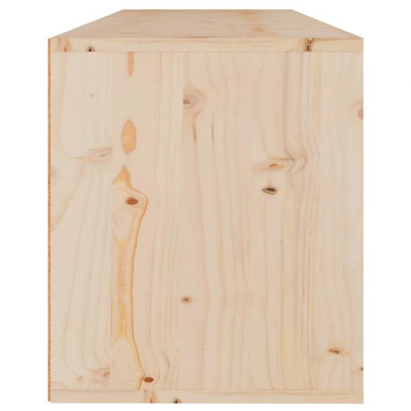 Wandschrank 100x30x35 cm Massivholz Kiefer