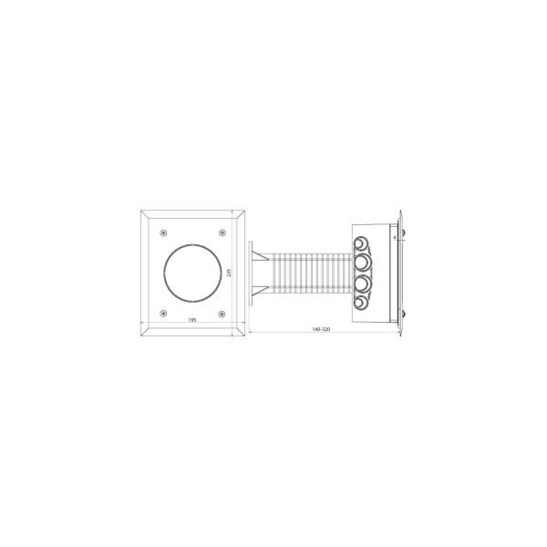 Dehn Trennstellenkasten für WDV-Systeme mit Abstandhalter TSKS WDVS 185X140X88 AH50.200 K V2A (476055)