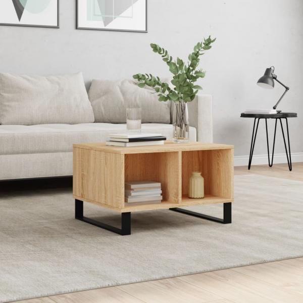 ARDEBO.de - Couchtisch Sonoma-Eiche 60x50x36,5 cm Holzwerkstoff