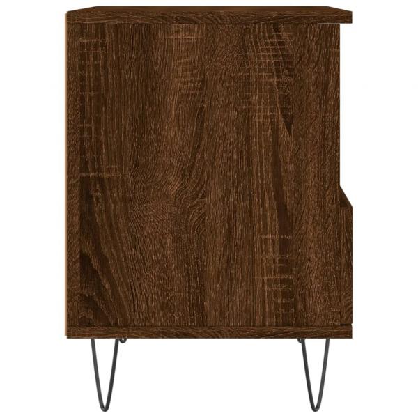 Nachttische 2 Stk. Braun Eichen-Optik 40x35x50 cm Holzwerkstoff