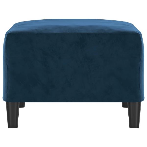 Fußhocker Blau 70x55x41 cm Samt