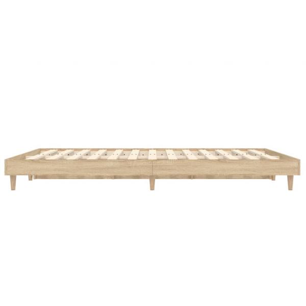 Bettgestell Sonoma-Eiche 140x190 cm Holzwerkstoff