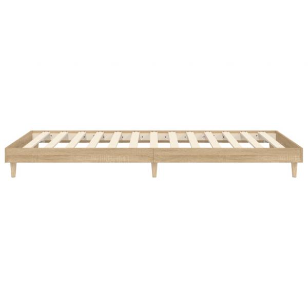 Bettgestell Sonoma-Eiche 75x190 cm Holzwerkstoff