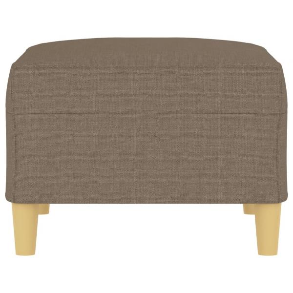 Fußhocker Taupe 70x55x41 cm Stoff