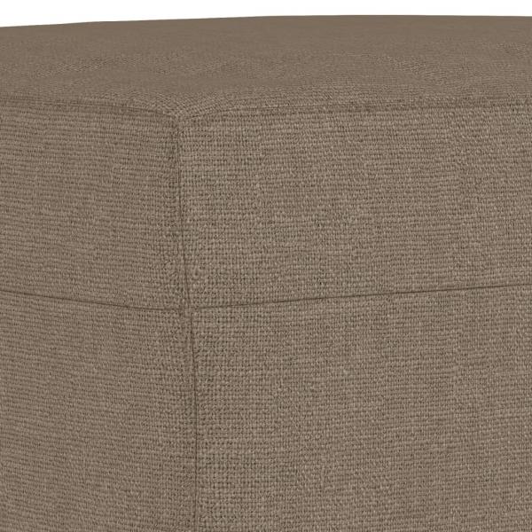 Fußhocker Taupe 60x50x41 cm Stoff