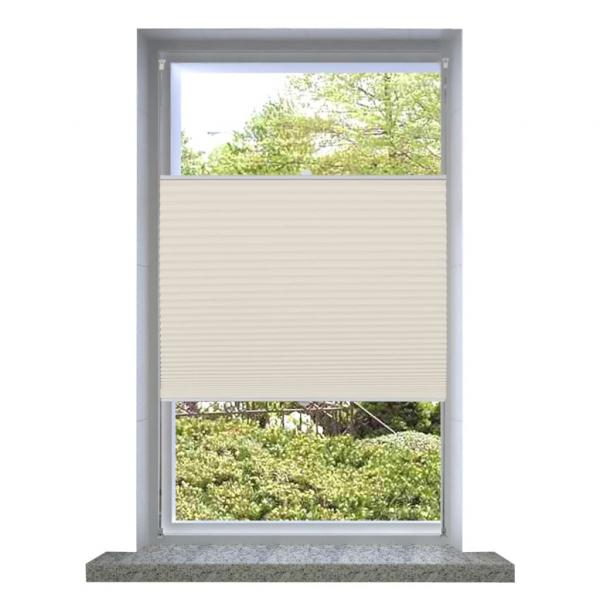 ARDEBO.de - Plissee Rollo Jalousie Plisseerollo 50x150cm Creme