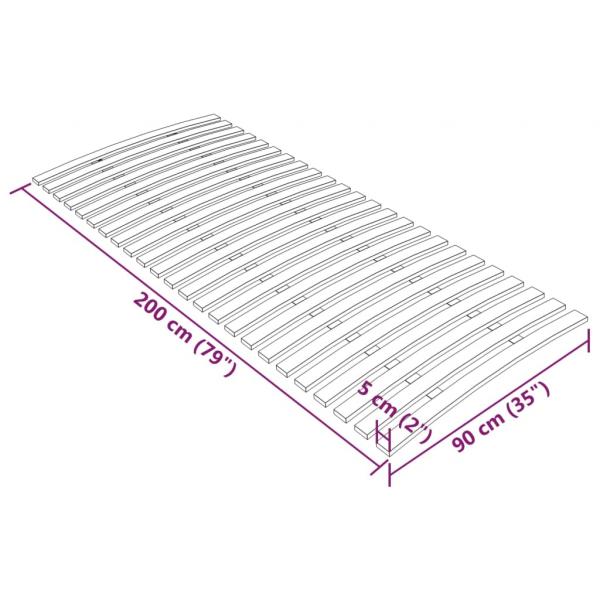 Lattenrost mit 24 Latten 90x200 cm