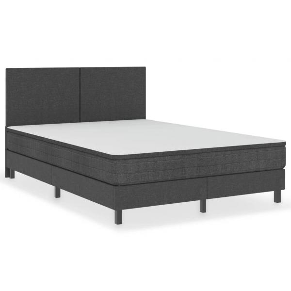 Boxspringbett Dunkelgrau Stoff 160x200 cm