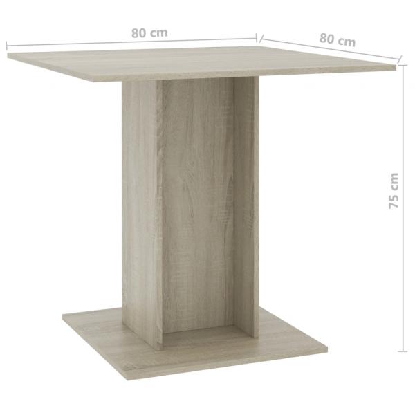 Esstisch Sonoma-Eiche 80x80x75 cm Holzwerkstoff