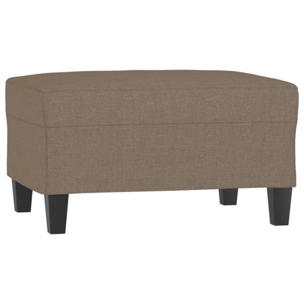 Fußhocker Taupe 70x55x41 cm Stoff