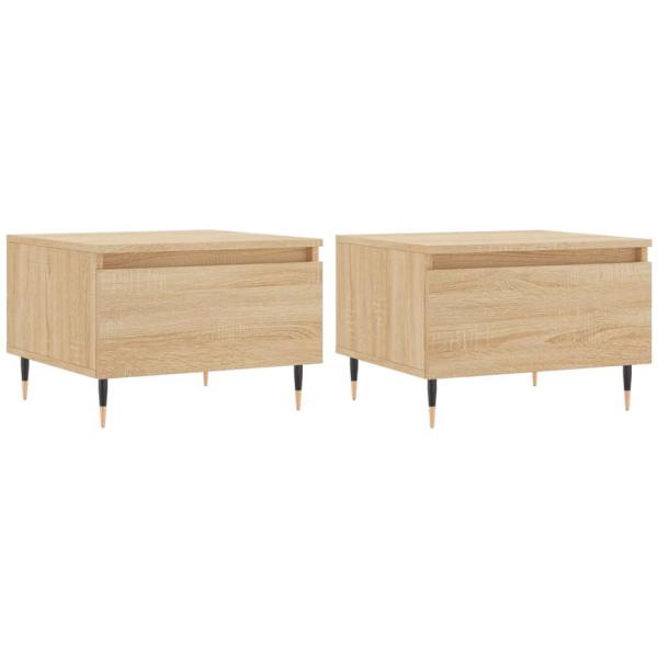 Couchtische 2 Stk. Sonoma-Eiche 50x46x35 cm Holzwerkstoff