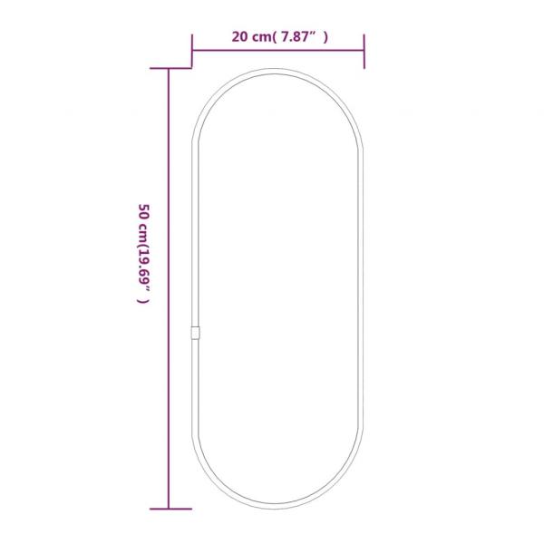 Wandspiegel Golden 50x20 cm Oval