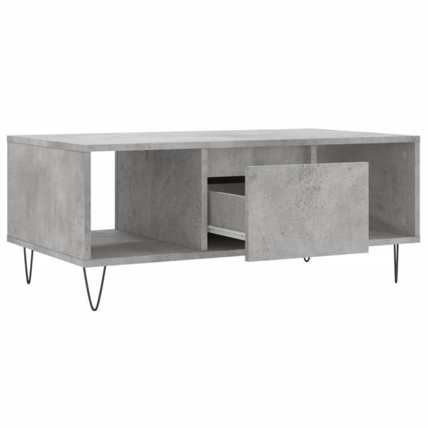 Couchtisch Betongrau 90x50x36,5 cm Holzwerkstoff