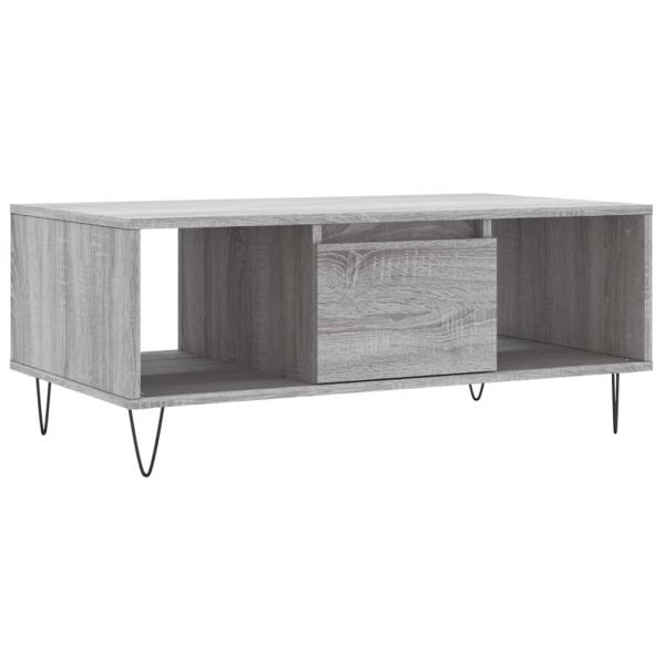 Couchtisch Grau Sonoma 90x50x36,5 cm Holzwerkstoff