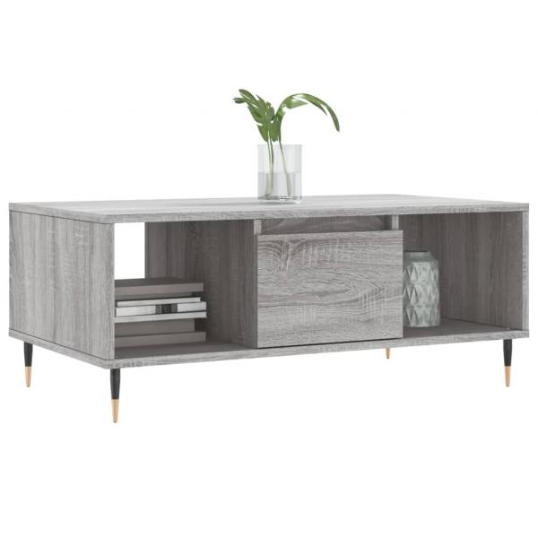 Couchtisch Grau Sonoma 90x50x36,5 cm Holzwerkstoff