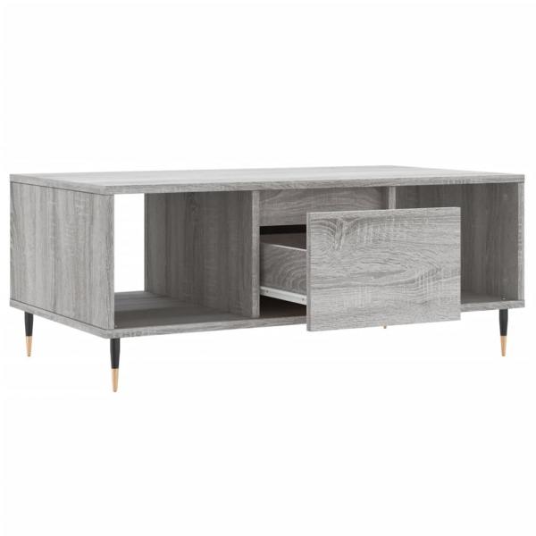 Couchtisch Grau Sonoma 90x50x36,5 cm Holzwerkstoff