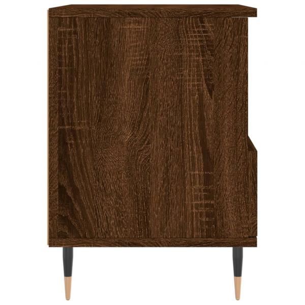 Nachttische 2 Stk. Braun Eichen-Optik 40x35x50 cm Holzwerkstoff