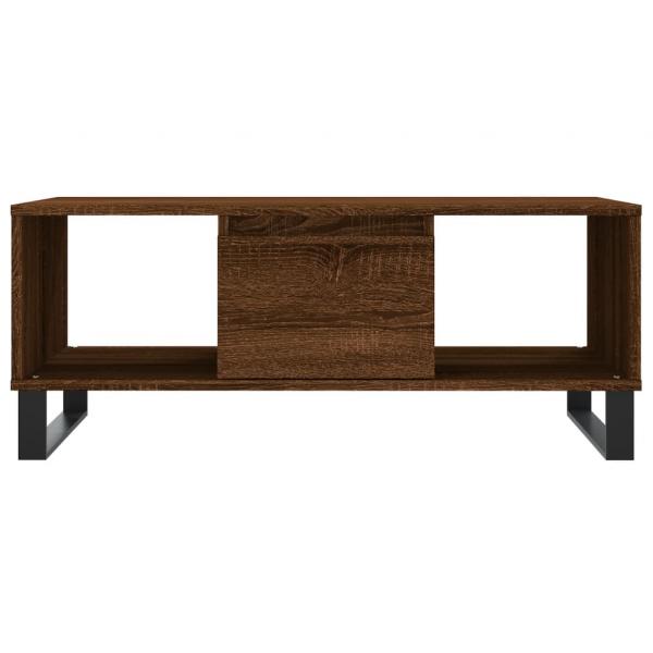 Couchtisch Braun Eichen-Optik 90x50x36,5 cm Holzwerkstoff