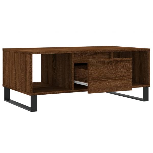 Couchtisch Braun Eichen-Optik 90x50x36,5 cm Holzwerkstoff