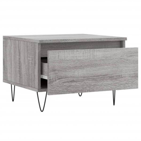 Couchtisch Grau Sonoma 50x46x35 cm Holzwerkstoff